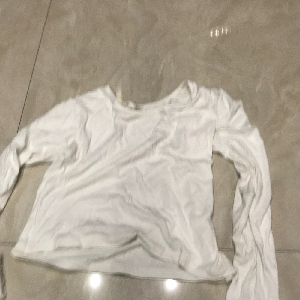 White Long Sleeve Top